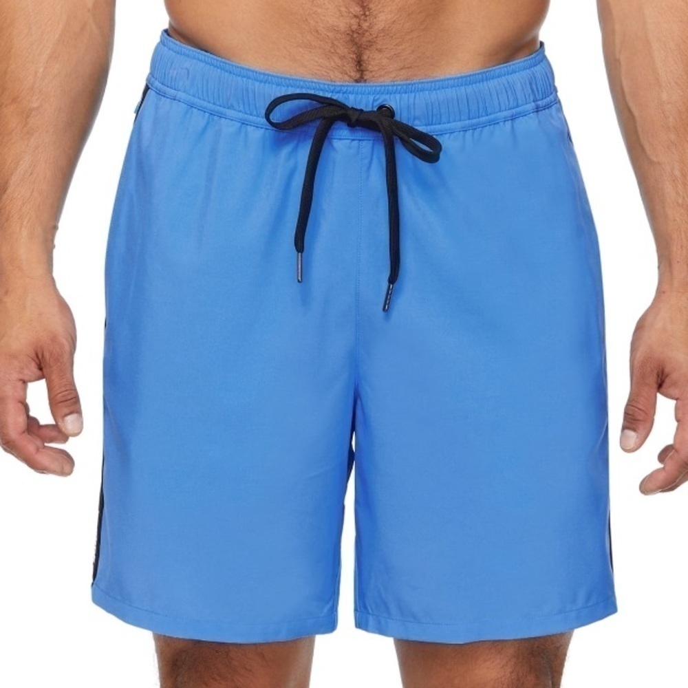 Reebok 7 inch core volley side logo trim swim trunks size XXL